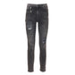 Elegant Black Denim Trousers