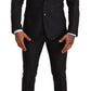 Elegant Gray Martini Wool Suit