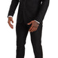 Elegant Gray Martini Wool Suit