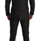 Elegant Gray Martini Wool Suit