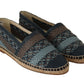 Elegant Woven Leather Espadrilles