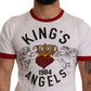 Exquisite Angelic Motif Cotton T-Shirt