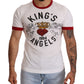 Exquisite Angelic Motif Cotton T-Shirt