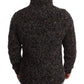 Elegant Speckled Turtleneck Wool-Blend Sweater