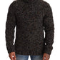 Elegant Speckled Turtleneck Wool-Blend Sweater