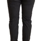 Elegant Mid Waist Slim Fit Skinny Pants