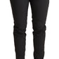 Elegant Mid Waist Slim Fit Skinny Pants