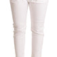 Elegant Slim Fit White Skinny Pants