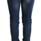 Chic Blue Washed Push-Up Skinny Jeans