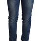 Chic Blue Washed Push-Up Skinny Jeans