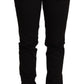 Chic Low Waist Skinny Black Denim