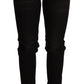 Elegant Slim Fit Black Denim