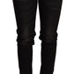 Chic Black Low Waist Skinny Denim