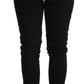 Elegant Slim-Fit Black Denim Jeans