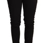 Elegant Slim-Fit Black Denim Jeans