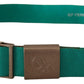 Elegant Green Adjustable Cotton Belt