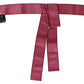 Elegant Pink Silk Wide Waist Belt