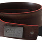 Elegant Dark Brown Leather Fashion Belt