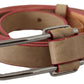 Beige Leather Fashion Belt