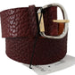 Elegant Brown Leather Fashion Belt