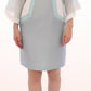 Elegant Turquoise Silk Sheath Dress