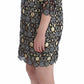 Elegant Multicolor Sheath Dress with Artful Design