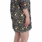 Elegant Multicolor Sheath Dress with Artful Design