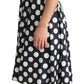 Polka Dot Sleeveless A-Line Dress