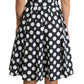 Polka Dot Sleeveless A-Line Dress