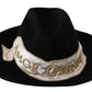 Black Lapin Amor Gignit Wide Brim Panama Hat