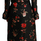 Elegant Floral Embroidered Trench Coat