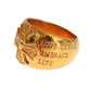 Glamorous Gold-Plated Sterling Silver Ring