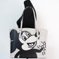 (C6978) Mickey Mouse X Keith Haring Mollie Large Leather Shoulder Tote Bag