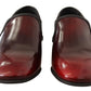 Elegant Bordeaux Leather Loafers