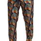 Elegant Silk Jogger Pants with Vibrant Print