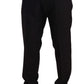 Elegant Black Skinny Tuxedo Trousers