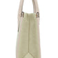 Mirella Small Powder Blush Canvas Shopper Crossbody Handbag Purse