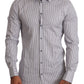 Elegant Slim Fit Striped Cotton Shirt