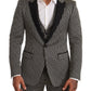 Elegant Martini Black Check Three-Piece Suit