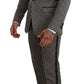 Elegant Martini Black Check Three-Piece Suit