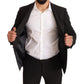 Elegant Black Slim Fit Two-Piece Suit