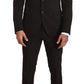 Elegant Black Slim Fit Two-Piece Suit