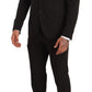 Elegant Black Slim Fit Two-Piece Suit