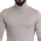 Elegant Cashmere-Silk Blend Turtleneck