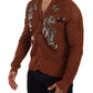 Refined Elegance Multicolor Embroidered Cardigan