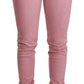 Elegant Slim Fit Pink Denim Jeans