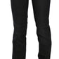 Elegant Black Slim Fit Corduroy Jeans