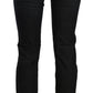 Elegant Black Slim Fit Corduroy Jeans