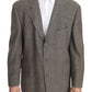 Elegant Light Brown Wool Men's Suit