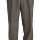 Elegant Light Brown Wool Men's Suit